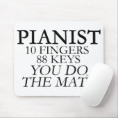 Pianist 10 vingers 88 sleutels muismat (Met muis)
