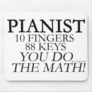 Pianist 10 vingers 88 sleutels muismat