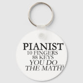Pianist 10 vingers 88 sleutels sleutelhanger (Voorkant)