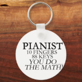 Pianist 10 vingers 88 sleutels sleutelhanger (Voorkant)