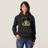 Pianist Autism Awareness Cute Piano Puzzle Piece B Hoodie (Voorkant volledig)