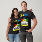 Pianist Autism Awareness Cute Piano Puzzle Piece B T-shirt (Unisex)