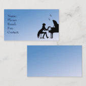 Pianist Blauw Visitekaartje (Voorkant / Achterkant)