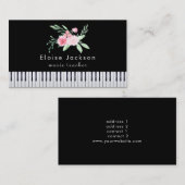 pianist bouquet visitekaartje (Voorkant / Achterkant)