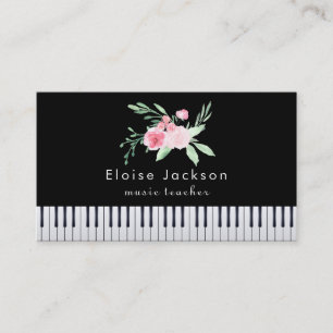 pianist bouquet visitekaartje
