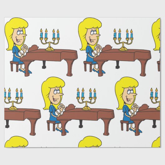 Pianist Cadeaupapier (Vlak)