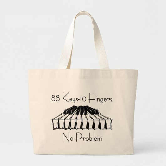 Pianist Canvas tas (Voorkant)