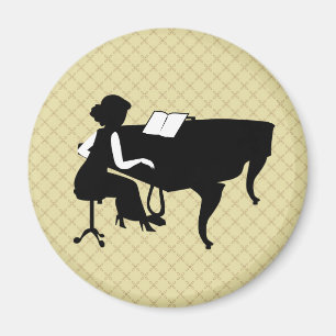 Pianist Concert Overweging Piano Magnet Gift