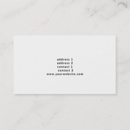 Pianist Elegant Roze Marmer Visitekaartje (Achterkant)