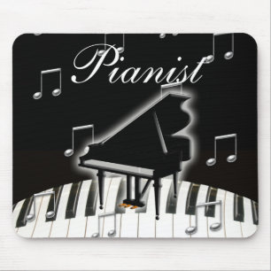 Pianist en toetsenbord muismat