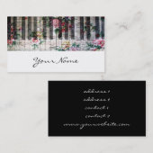 Pianist Keyboard Girly  Muziek Profiel Kaart Visitekaartje (Voorkant / Achterkant)