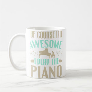 Pianist Klassieke Muziek IK BEN AWESOME IK SPEEL D Koffiemok