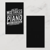 Pianist Musical Instrument Music Pianist Visitekaartje (Voorkant / Achterkant)