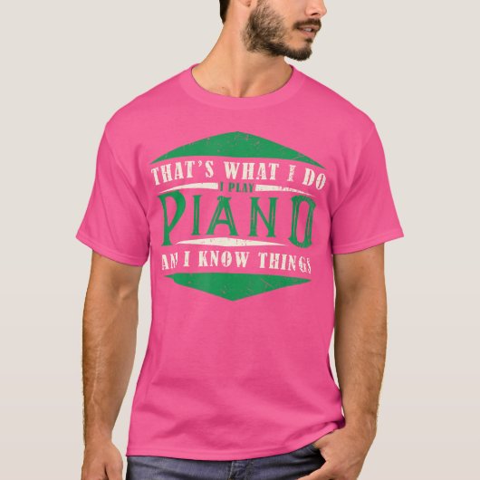 Pianist Musician - Keyboard Musical Instrument Pia T-shirt (Voorkant)