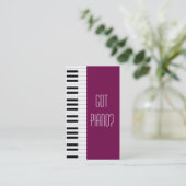 Pianist Musicicien Studio Visitekaartje (Staand voorkant)