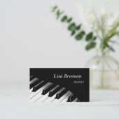 Pianist, Musicien, Visitekaartje van Classics Play (Staand voorkant)