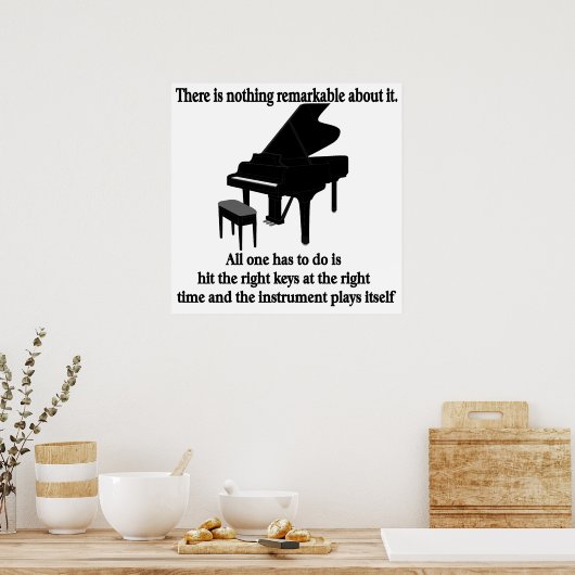 Pianist Musicus Poster (Keuken)