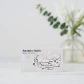 Pianist | Muziekinstructeur | Toelichting Visitekaartje (Staand voorkant)