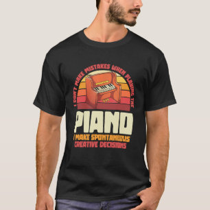 Pianist Muziekorkest Muziekinstrument Retr T-shirt