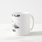 Pianist Ontwerpt Vleugel Koffiemok (Voorkant rechts)