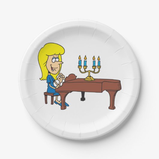 Pianist Papieren Bordje (Voorkant)