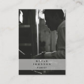 Pianist Pianist Foto Sociale Media Visitekaartje (Voorkant)