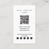 Pianist  Pianist Muzikant Muziekdocent Visitekaartje (Achterkant)