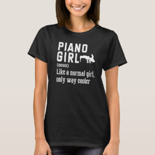Pianist Piano Girl Women Piano Player T-shirt