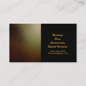 Pianist, Piano, Lessons, Muziekentertainment Visitekaartje (Achterkant)