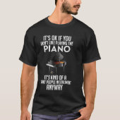 Pianist Piano Lover Player Keyboardist Gift T-shir T-shirt (Voorkant)