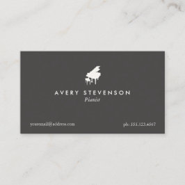 Pianist Piano Music Teacher Grand Piano Visitekaartje