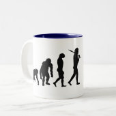 Pianist Piano Orchestra Composer Mozart Tweekleurige Koffiemok (Voorkant links)