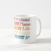 Pianist Piano Player Keyboard Without Piano Koffiemok (Voorkant rechts)