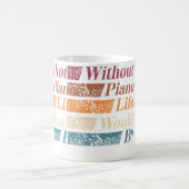 Pianist Piano Player Keyboard Without Piano Koffiemok (Center)