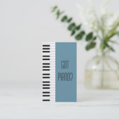 Pianist Piano Player Teacher Music Studio Musicus Visitekaartje (Staand voorkant)