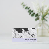 Pianist/Piano-testmuzikant Contactkaartje (Staand voorkant)