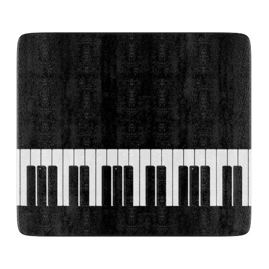 Pianist Piano Toetsenbord Zwart-wit toetsen Snijplank (Voorkant)