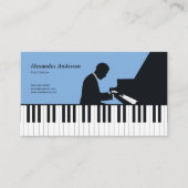 Pianist & Pianolerares Visitekaartje (Voorkant)