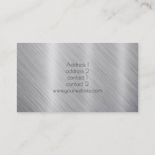 Pianist Silver Grey Visitekaartje (Achterkant)