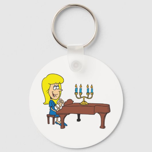 Pianist Sleutelhanger (Voorkant)