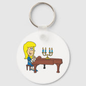 Pianist Sleutelhanger (Achterkant)