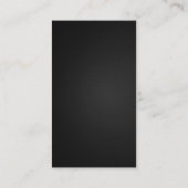 Pianist - staalmetalen kijker visitekaartje (Achterkant)