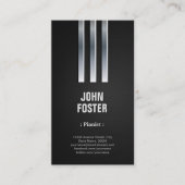Pianist - staalmetalen kijker visitekaartje (Voorkant)