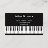 Pianist Theme Visitekaartje (Voorkant)