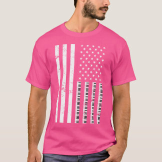 Pianist Toetsenbord Klassieke Muziek Vlag NL Piano T-shirt