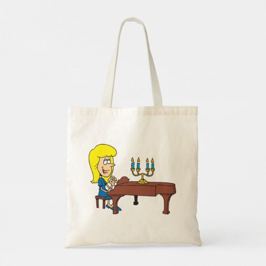 Pianist Tote Bag (Achterkant)
