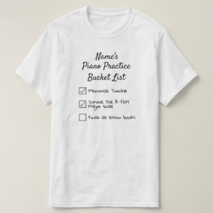  pianist van de Bucket van Piano Practice T-shirt