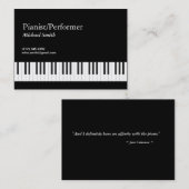 Pianist Visitekaartje (Voorkant / Achterkant)