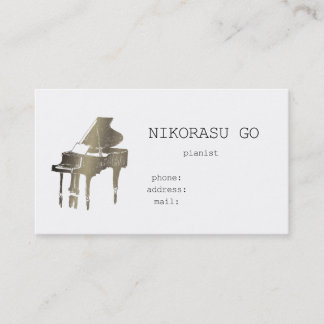 pianist visitekaartje