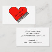 Pianist Visitekaartje (Voorkant / Achterkant)